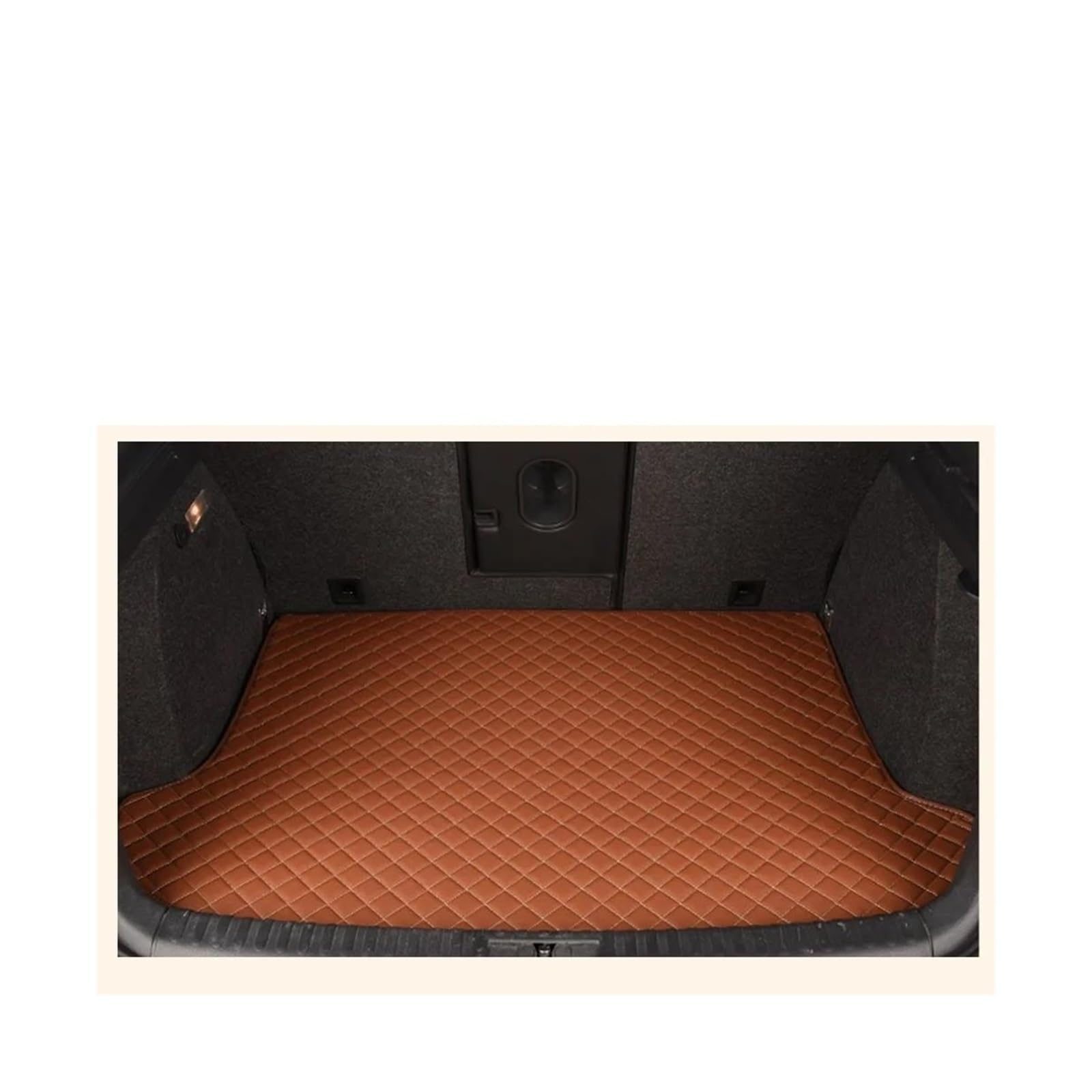 Auto Leder Kofferraum Matte Styling Für B&MW G20 3 Serie 330i 320i 2019 2020 2021 Cargo-Liner Fach Boot Abdeckung Pad Dekoration Kofferraummatte Auto(All Brown) von FIXCOR