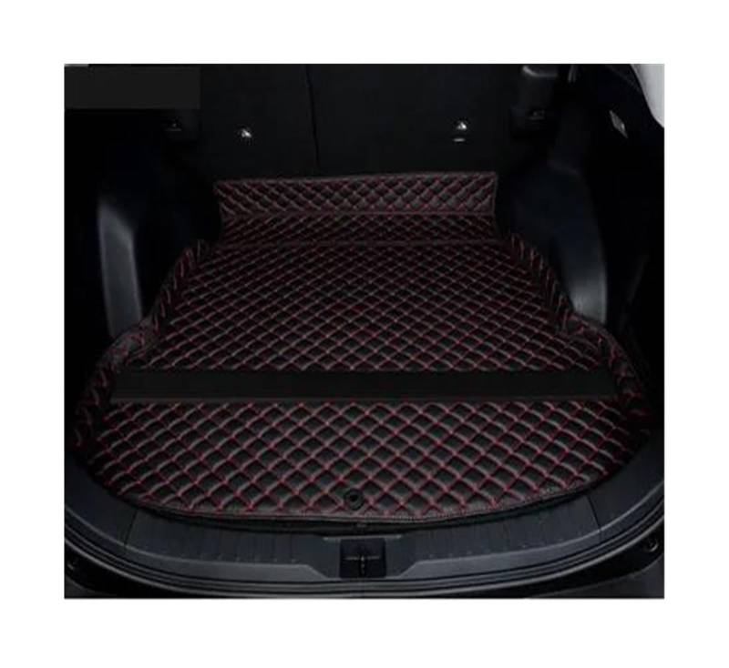 Auto Stamm Matten Für Toyota Für Rav4 XA50 50 2019 2020 Auto Fracht Hinten Boot Liner Wasserdicht Schützen Zubehör Kofferraummatte Auto(Black red,1pc) von FIXCOR