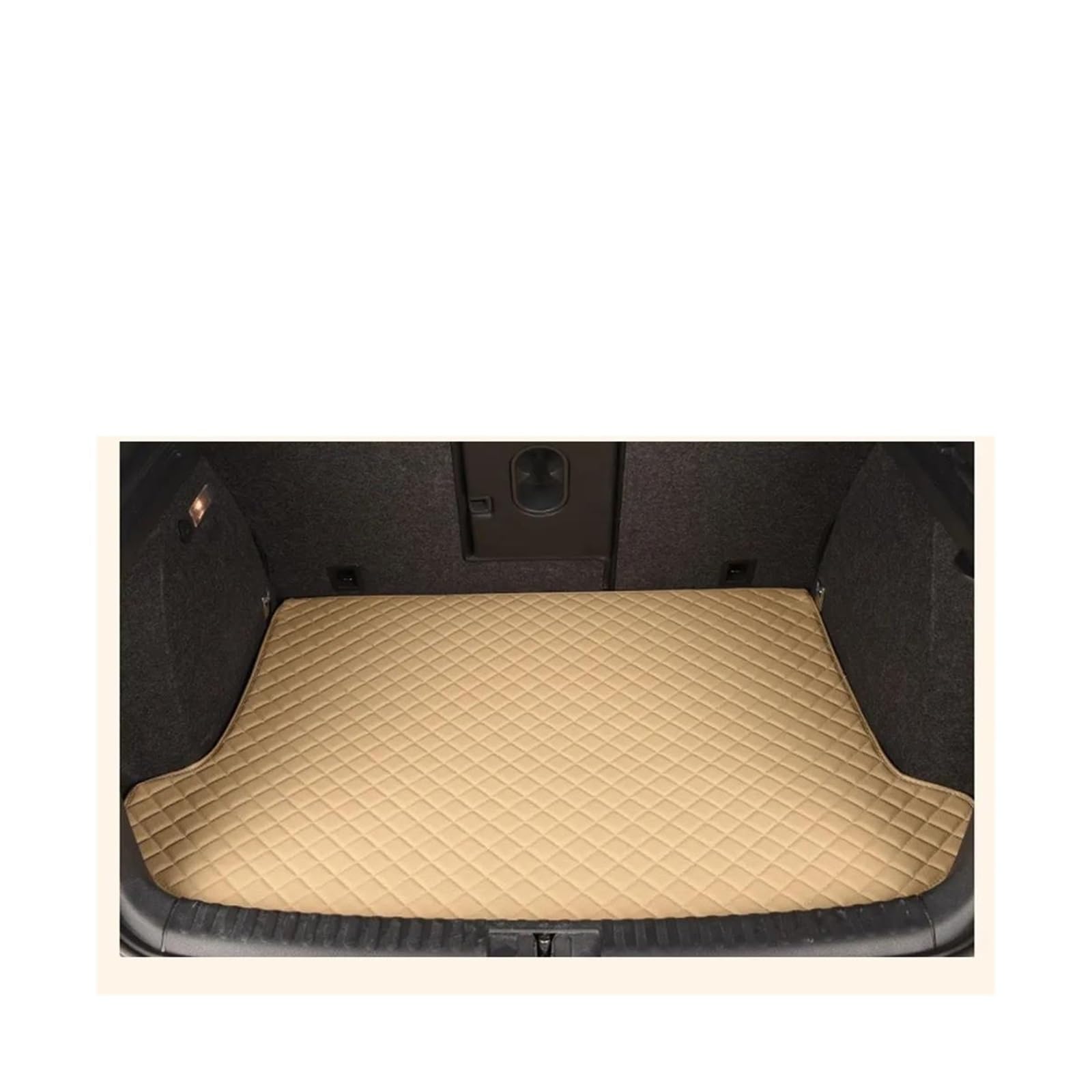 Für B&MW G20 3 Serie 330i 320i 2019 2020 2021 Auto Leder Stamm Matte Styling Cargo-Liner Fach Boot Abdeckung Pad Dekoration Kofferraummatte Auto(All Beige) von FIXCOR