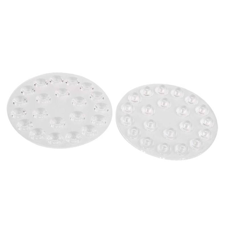 New Lon0167 4 Stück, 130 mm, hervorgehobener Durchmesser, transparent, 21 LEDs, zuverlässige Abdeckung für (ID: 118 9d 2c 9b2) von FIYA