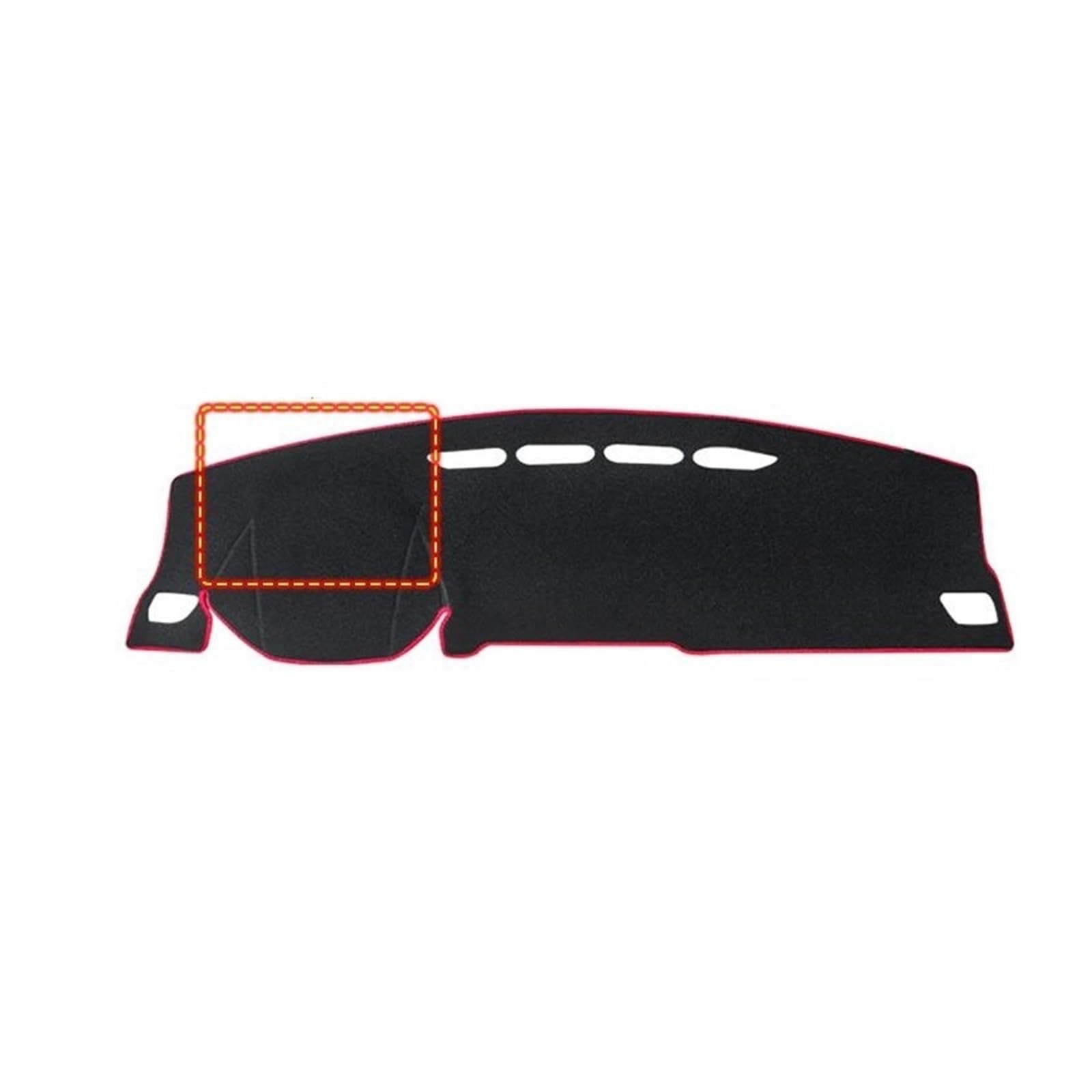 Armaturenbrett Abdeckung Matte Für Haval Für Jolion 2021 2022 2023 Auto Dashboard Abdeckung Vermeiden Licht Matten Anti-Uv Nicht-Slip Pad Instrument Panel Teppiche Dash Matte(A LHD Red Side) von FIYFIOW