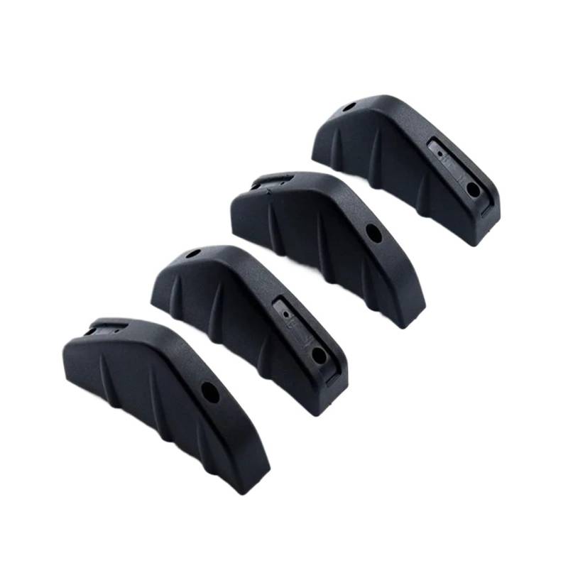 Heckflügel 4 Pcs Mini Hinten Lip Universal Auto Zubehör Shark Fins Diffusor Splitter Spoiler Heckspoiler(Schwarz) von FIYFIOW