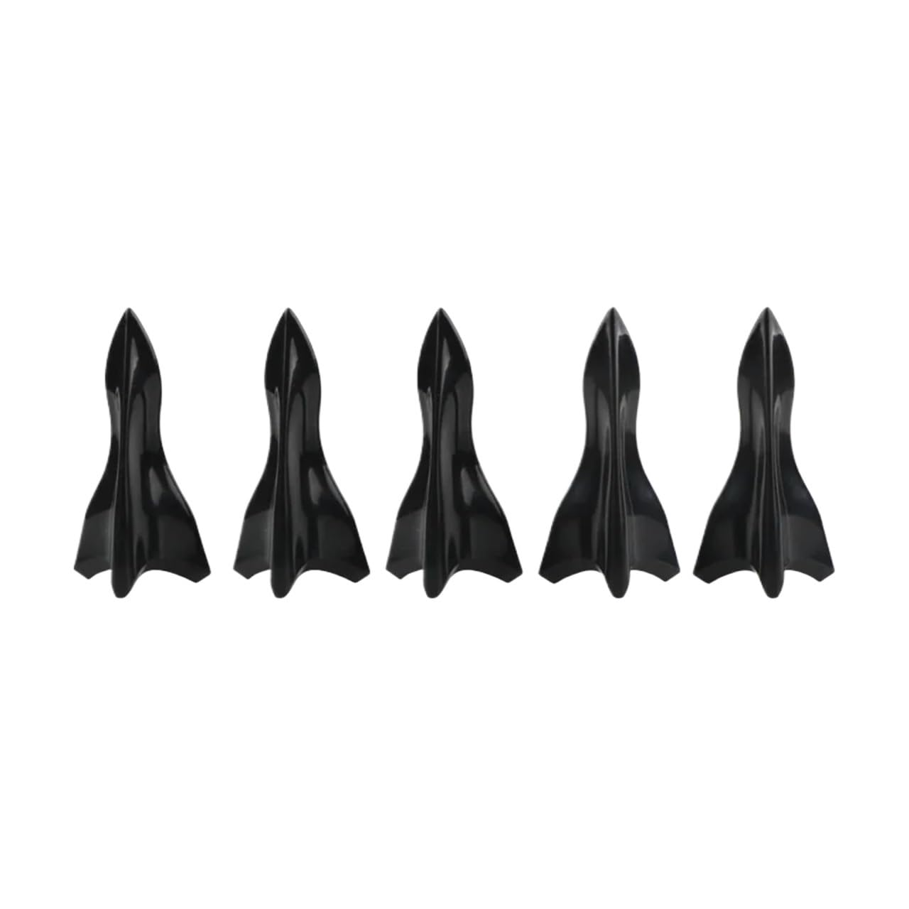 Heckflügel Auto Dach Haifischflosse Stil Diffusor Spoiler Zubehör Für VW Für Passat B8 Heckspoiler(Bk 5pcs style1) von FIYFIOW