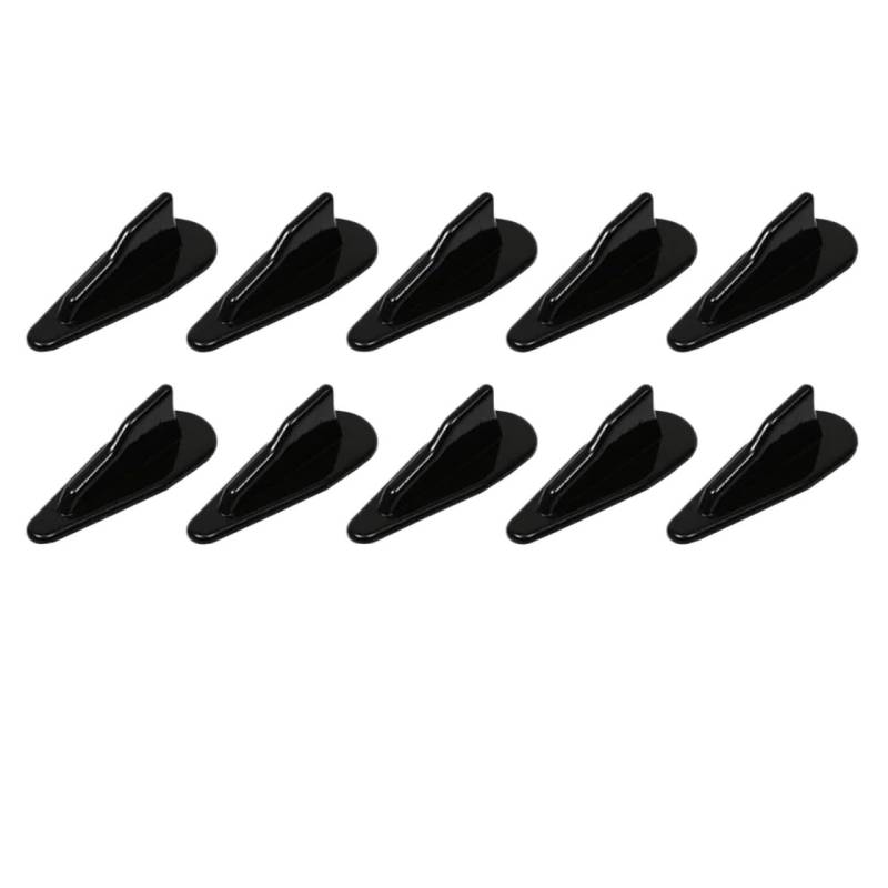 Heckflügel Auto Dach Shark Fin Stil Diffusor Spoiler Zubehör Für W211 W204 E36 E46 E92 Heckspoiler(Bk 10pcs style2) von FIYFIOW