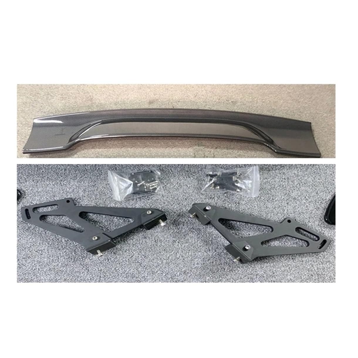 Heckflügel Auto Styling ABS SCHWARZ/Carbon Faser Farbe Heckspoiler Auto Spoiler Für Mazda Rx8 Rx-8 MX5 Für MX-5 2016 2017 2018 2019 Heckspoiler(Kohlefaser-Optik) von FIYFIOW