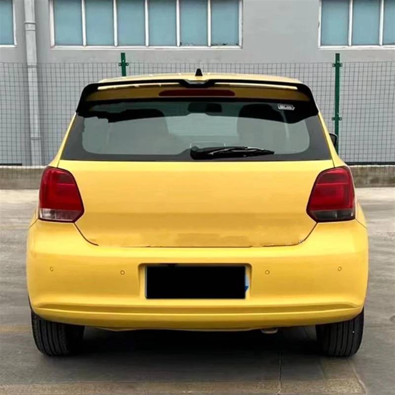 Heckflügel Für Stil Dach Spoiler ABS Hinten Stamm Lip Flügel Für VW Für Polo MK5 6R 6C 2011 2012 2013 2014 2015 2016 2017 2018 Auto Zubehör Heckspoiler(Glossy Black) von FIYFIOW