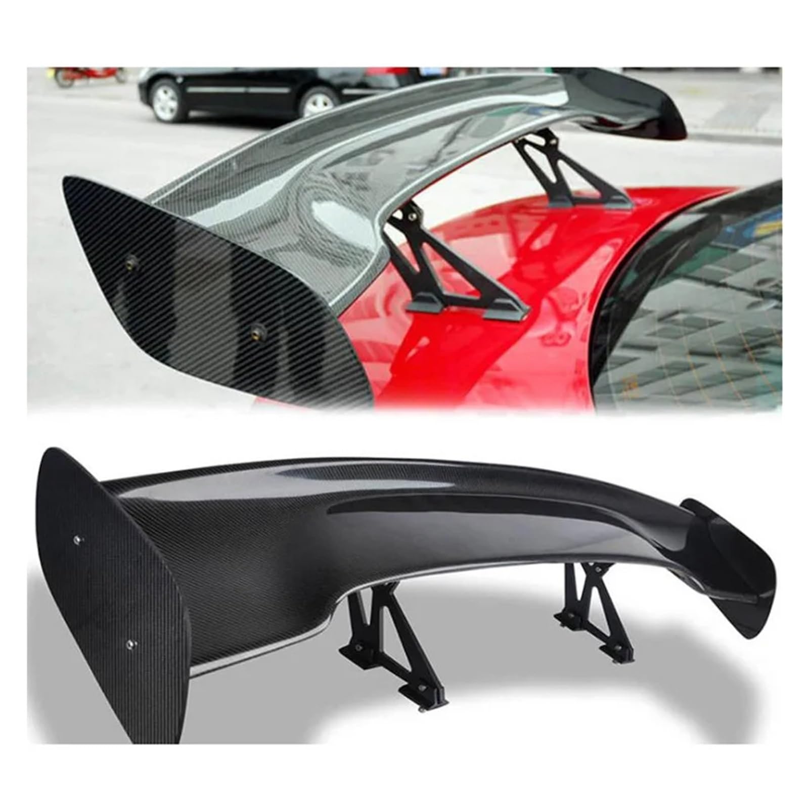 Heckflügel Für Subaru BRZ 86 GT86 2012 2013 2014 2015 2016 2017 2018 2019 2020 2021 ABS Hinten Dach GT Spoiler Flügel Stamm Lip Boot Abdeckung Heckspoiler(Real Carbon Fiber) von FIYFIOW