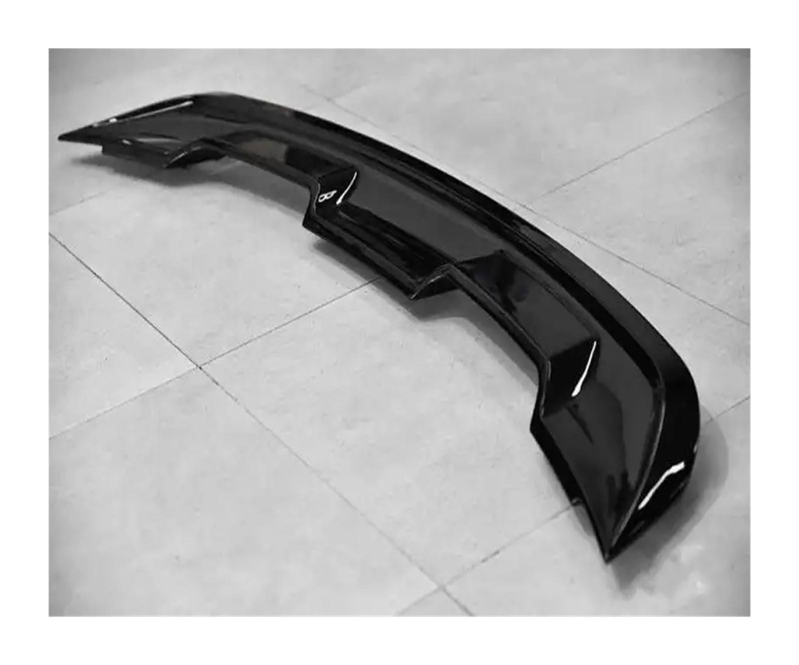 Heckflügel Hinten Dach Spoiler Flügel Stamm Lip Boot Abdeckung Für Ford Für Mustang 2015 2016 2017 2018 2019 2020 2021 ABS Kunststoff Material Unlackierte Farbe Heckspoiler(Gloss Black Color) von FIYFIOW