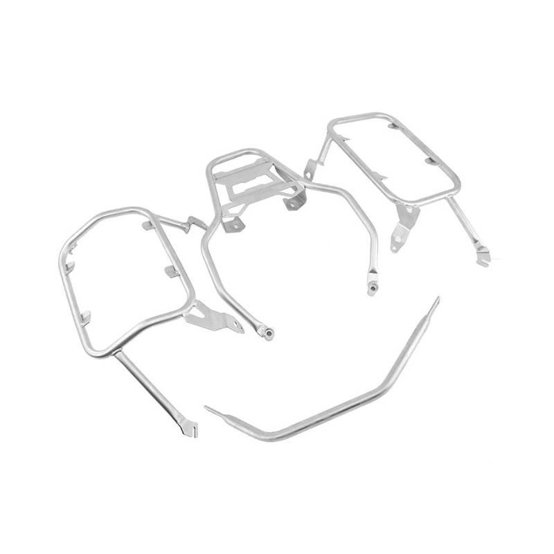 Hinterradgepäckträger Für F850GS Für ADV F 750 850 GS F750GS F750 F850 Gs Top Box Fall Satteltasche Halterung Pannier Motorrad Seite Packtaschen Rack Rahmen Gepäck Rack(One Set Silver) von FIYFIOW