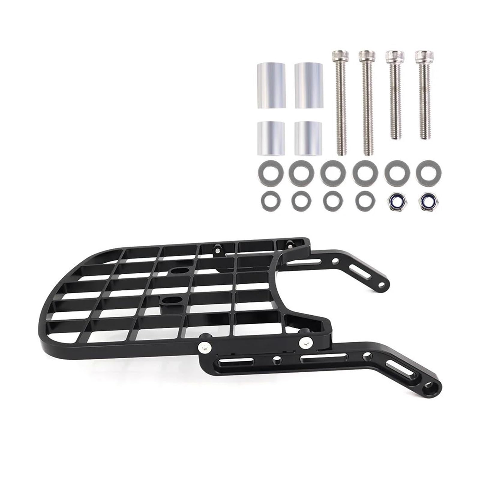 Hinterradgepäckträger Für Suzuki DRZ400 S/SM DRZ400SM DRZ400E 2000-2024 Rack Träger Montieren Rückenlehne Regal Halter Motorrad Gepäck Halter Halterung Gepäck Rack(Schwarz) von FIYFIOW