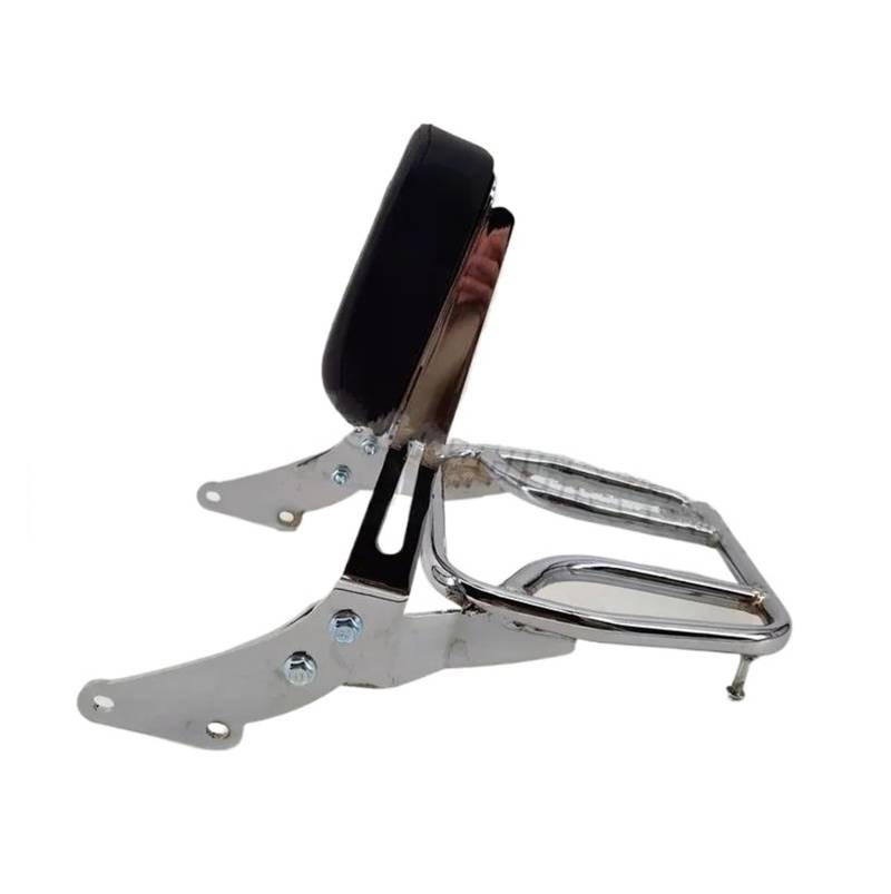 Hinterradgepäckträger Hinten Rückenlehne Sissy Bar Gepäckträger Für Triumph Für Bonneville T120 T100 Für Straße Für Twin Für Scrambler 900 2016-2024 16-24 Gepäck Rack(Chrome with Rack) von FIYFIOW