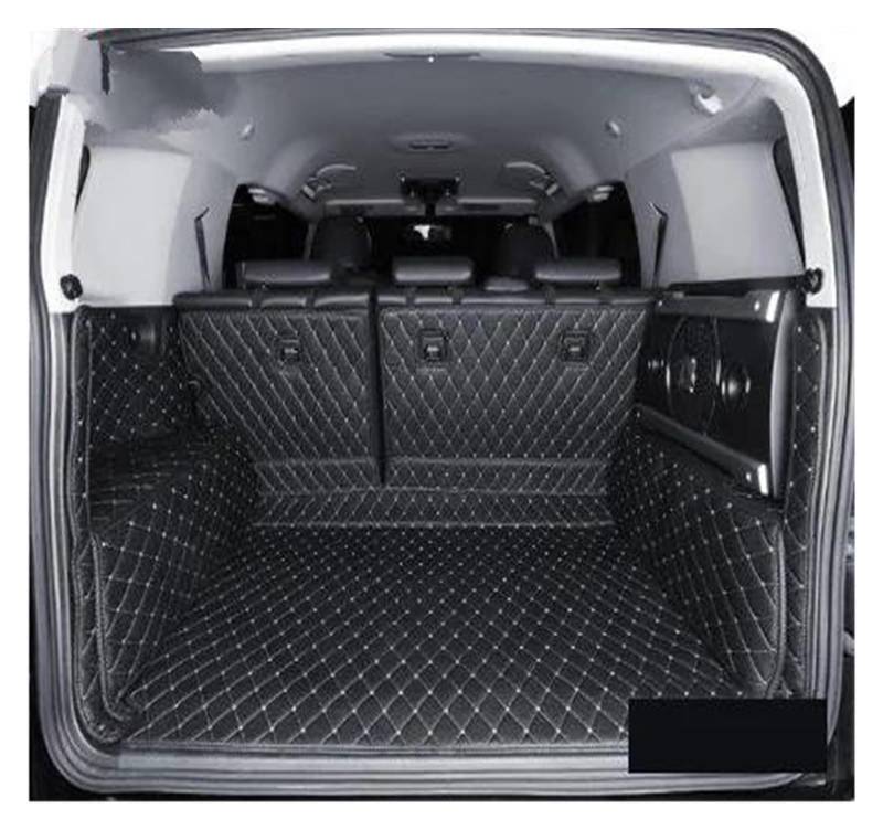 Kofferraummatte Kofferraum Schutzmatte Auto-Kofferraummatte Cargo-Liner Leder Für Toyota Für FJ Für Cruiser 2008 2009 2010 2011 2012 2013 2014 2015 2016 2017 2018 2019(Black beige,B) von FIYFIOW