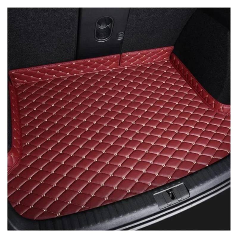 Kofferraummatte Kofferraum Schutzmatte Benutzerdefinierte High Side Auto Kofferraum Matte Pad Für NETA Für V 2021-2023 2022 Innen Detail Auto Zubehör(Wine red) von FIYFIOW