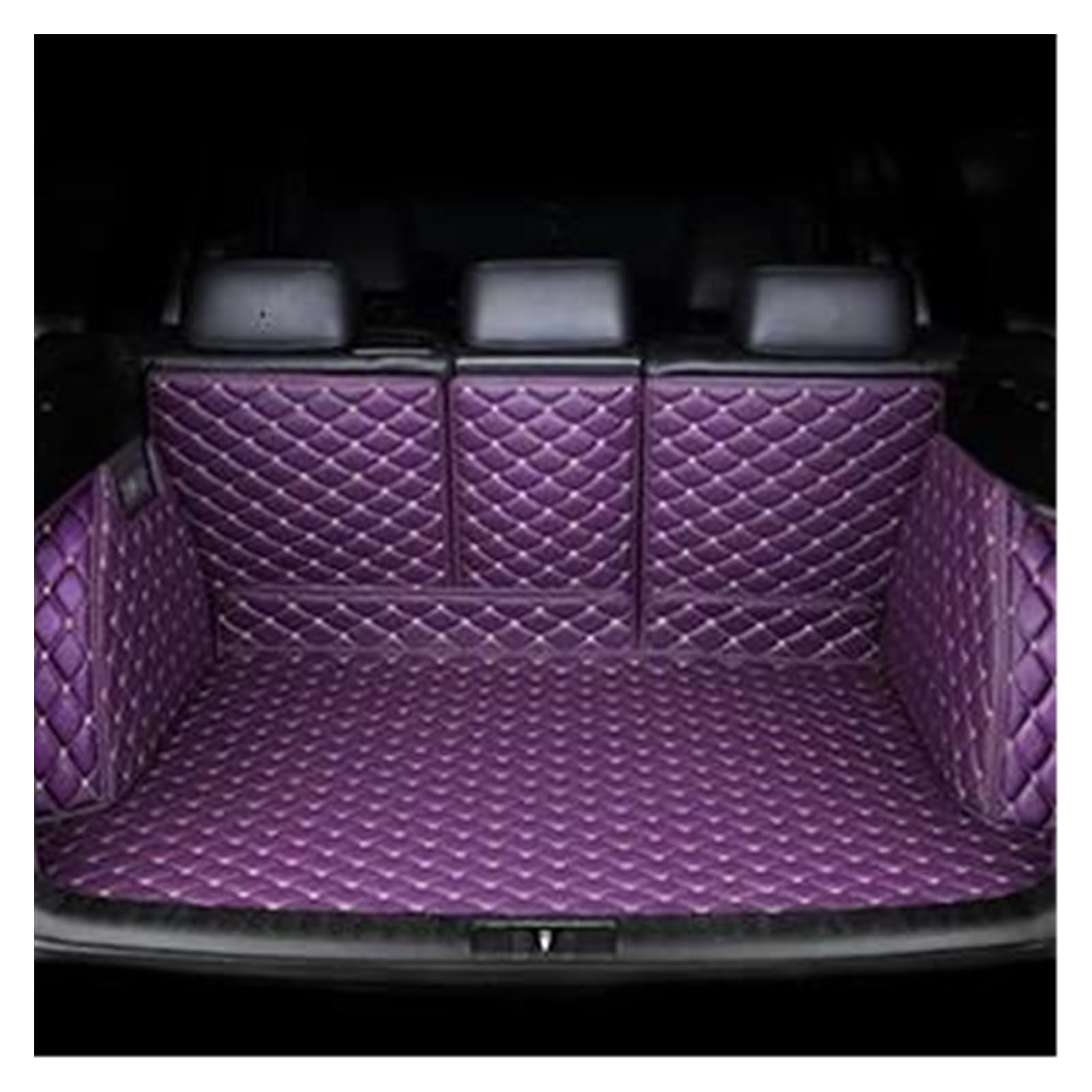 Kofferraummatte Kofferraum Schutzmatte Für Mitsubishi Für ASX 2013 2014 2015 2016 2017 2018 2019 Cargo-Liner Teppiche Autozubehör Styling Auto Kofferraummatten(Violett) von FIYFIOW