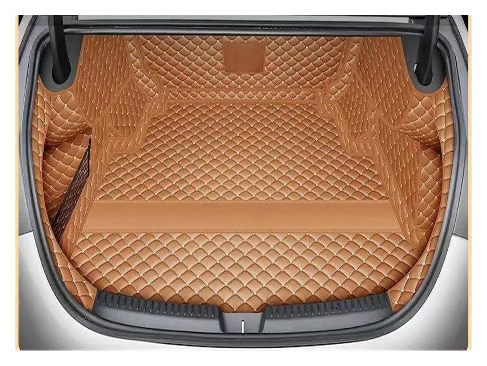 Kofferraummatte Kofferraum Schutzmatte Kofferraumschutzmatte Für Benz E-Klasse 2024 PU-Leder Innenabdeckung Teilpolster Autozubehör Auto-Styling(W Brown) von FIYFIOW