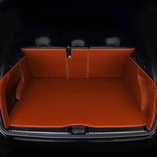 Kofferraummatte Kofferraum Schutzmatte Spezielle Kofferraummatten Für Lexus NX 350h 2024 Für NX350h 2023-2022 wasserdichte Kofferraumteppiche Matte Cargo-Liner-Abdeckung(Orange) von FIYFIOW