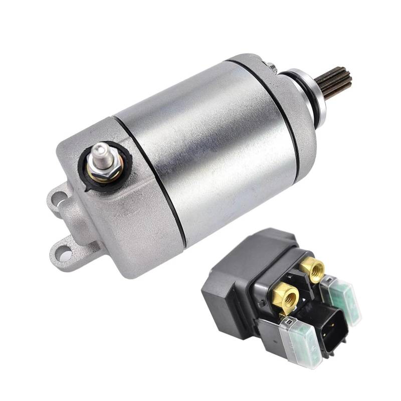 Motor Anlasser Anlasser Starter Motorrad Für YZF R6 Für YZF-R6 YZF600W YZFR6 RENNEN 2017-2022 2023 Starter Motor Und Relais Motor Set 2C0-81890-00 2CR-81940-00 von FIYFIOW