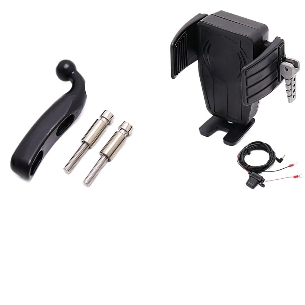 Motorrad GPS Navigation Halterung Motorrad Drahtlose Lade Telefon Halter Für Goldwing GL 1800 GL1800 F6B DCT 2018 2019 2020 2021 GPS Navigation Halterung(AE) von FIYFIOW