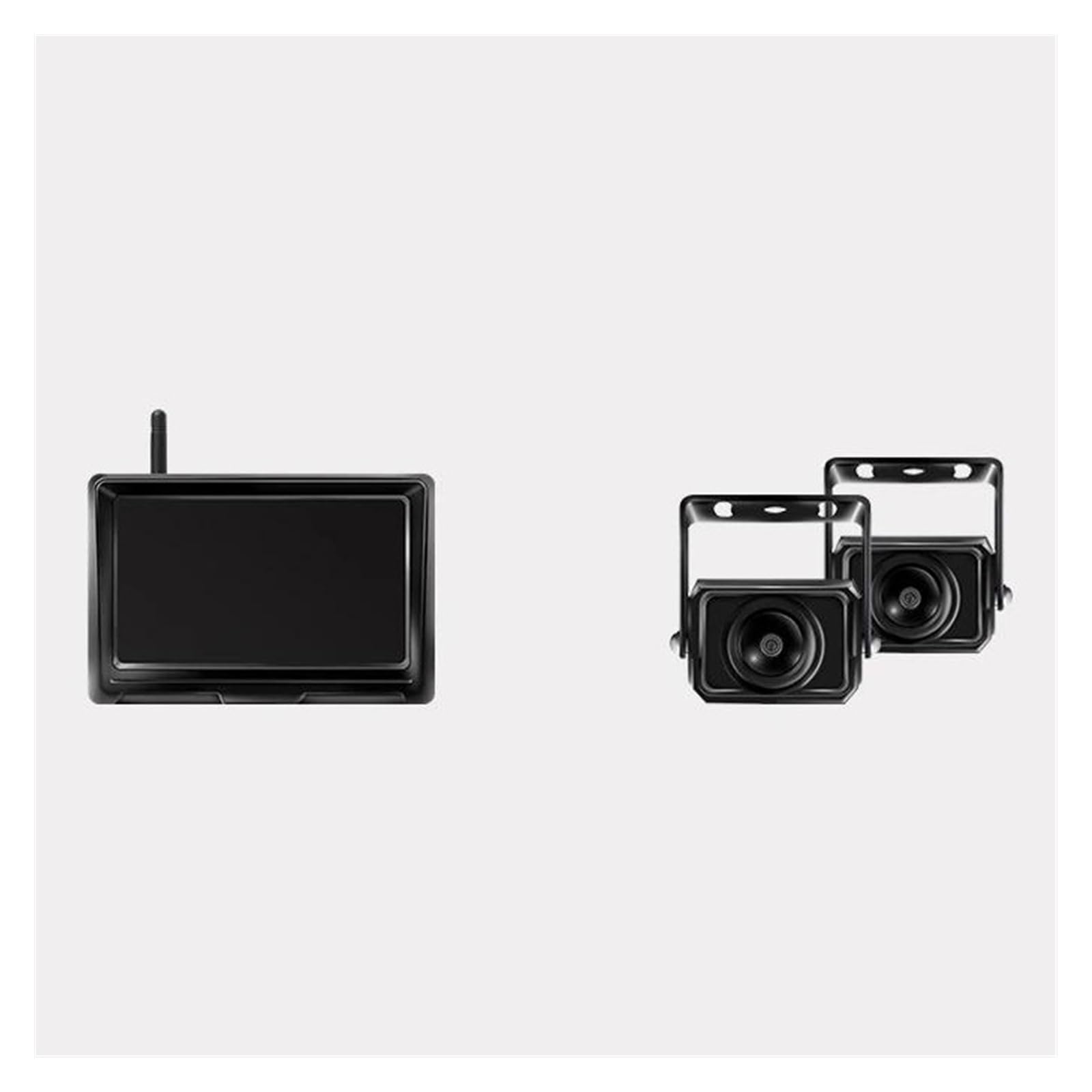 Rückansichtskamera 1080P Wireless IPS 5 Zoll Auto Monitor Rückansicht Rückfahrkamera Fahrset Mit Stabilem Digitalen Signal Auto Parking Reverse Kamera(AW50 n 2 AW08 Cam) von FIYFIOW