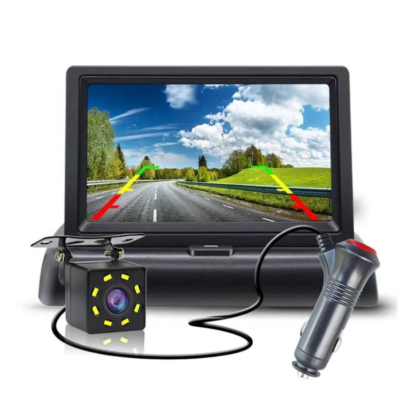 Rückansichtskamera 4.3 "5" Auto Rückfahrkamera LCD-Monitor Für Fahrzeug Van Nachtsicht Reverse Video Parkkamera Reverse Kamera(4.3 in add Camera) von FIYFIOW