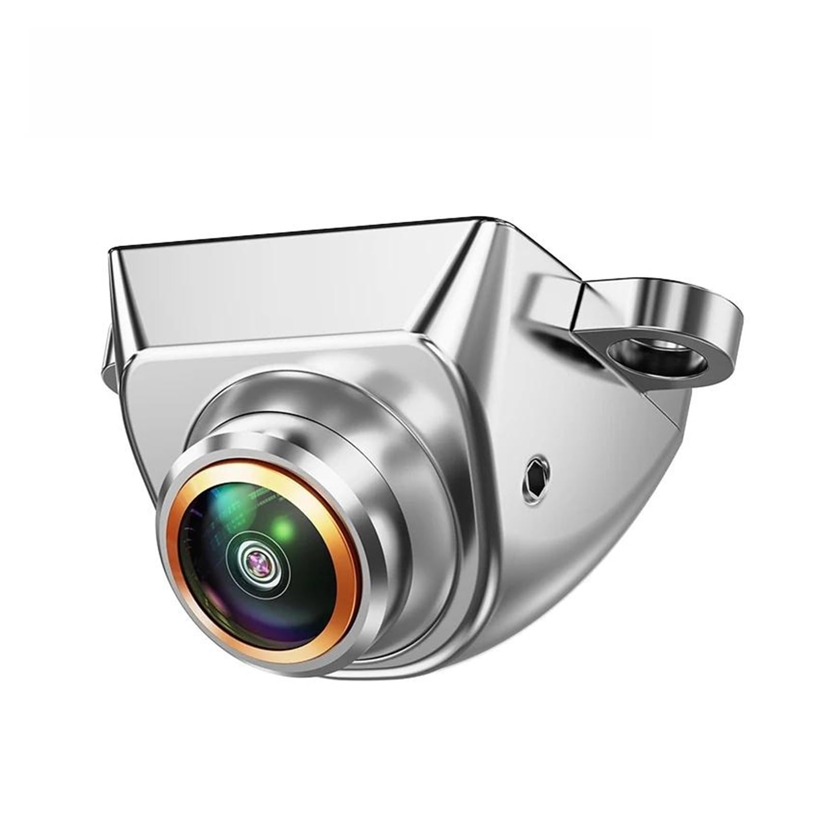 Rückansichtskamera AHD 1080P Auto-Rückfahrkamera 170° Fisheye Goldene Linse Full HD Rückfahr-Frontkameras Nachtsicht Fahrzeug Reverse Kamera(Chrome-AHD1080P) von FIYFIOW