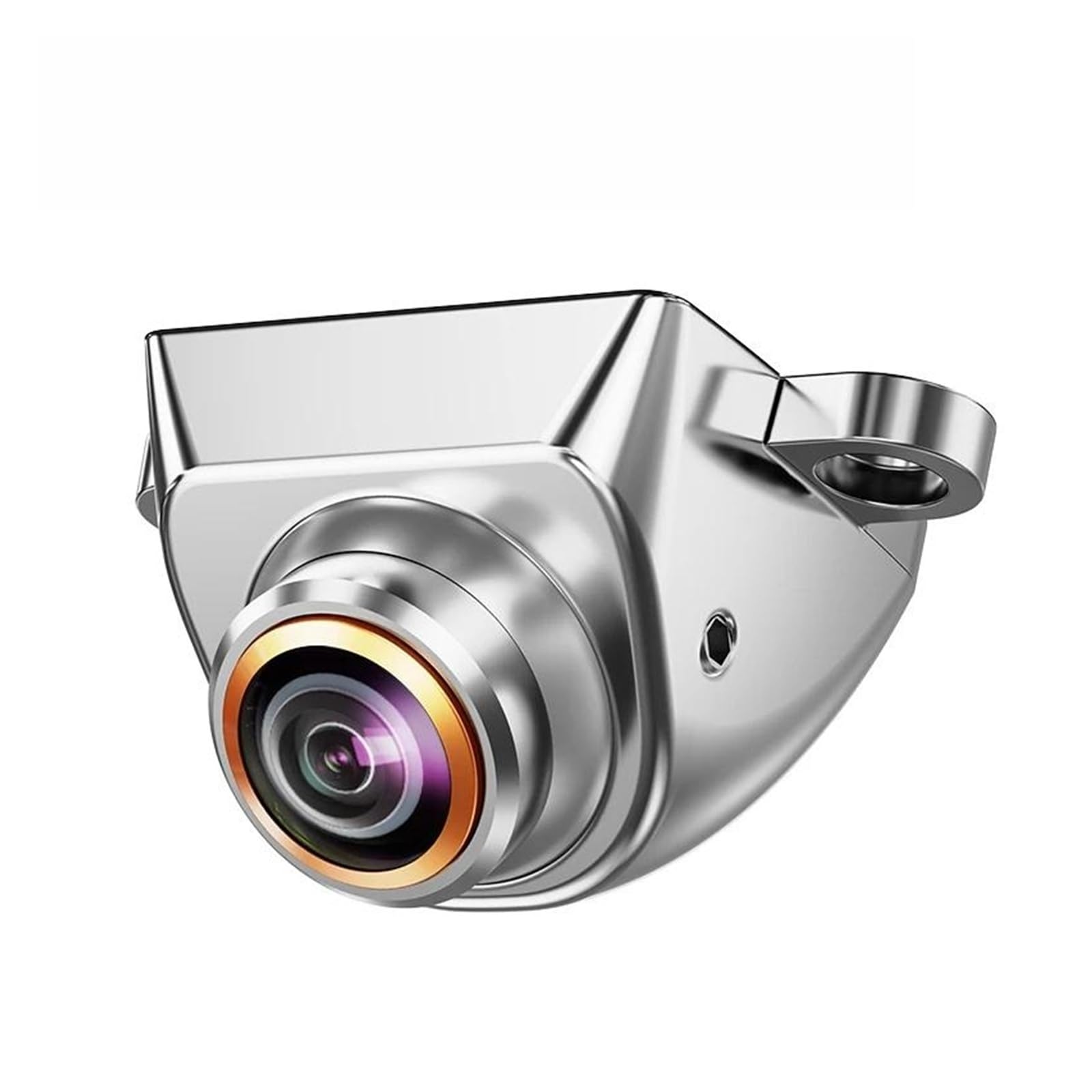 Rückansichtskamera AHD 1080P Auto-Rückfahrkamera 170° Fisheye Goldene Linse Full HD Rückfahr-Frontkameras Nachtsicht Fahrzeug Reverse Kamera(Chrome-CVBS-AHD720P) von FIYFIOW