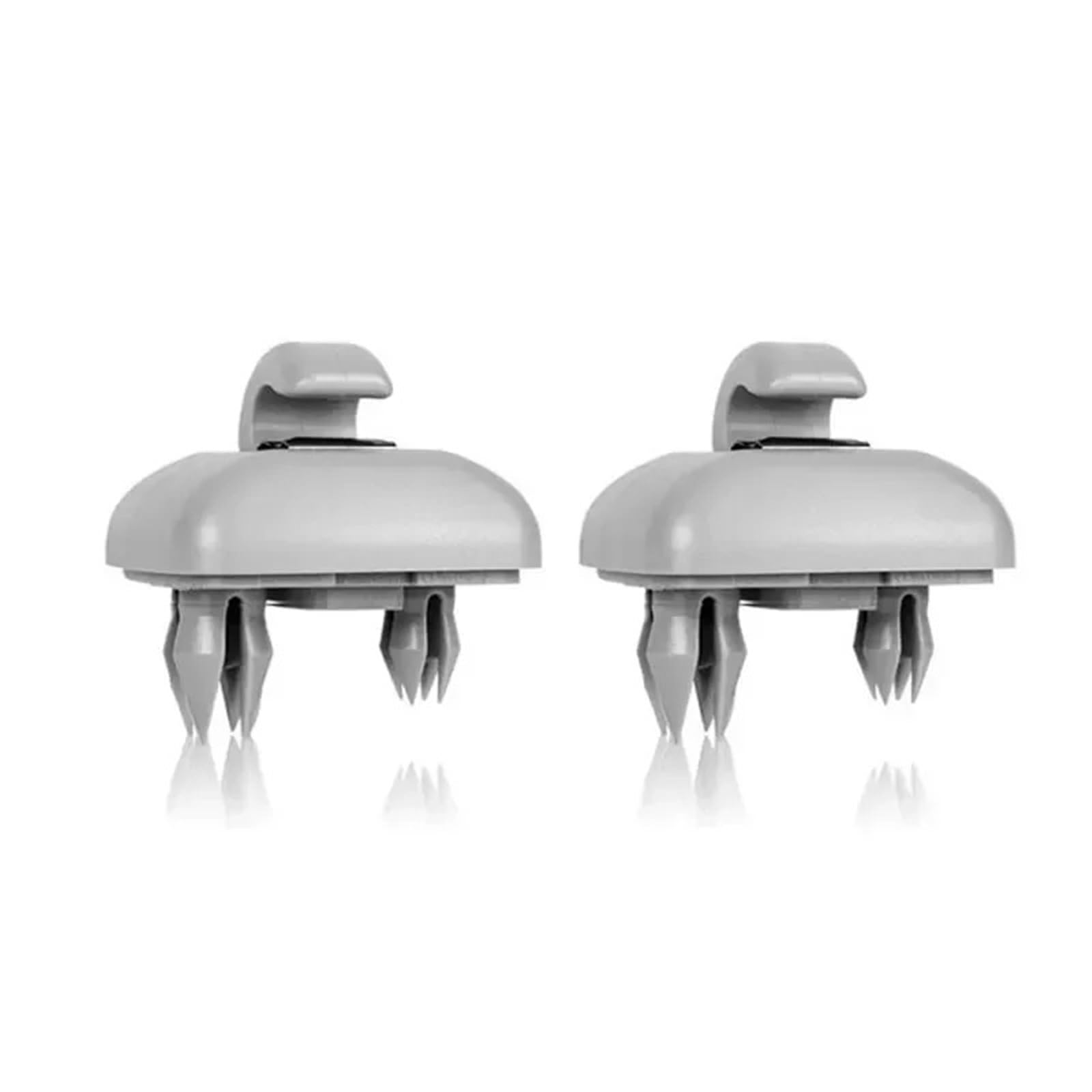 Sonnenblende 2PCS Auto Innen Sonnenblende Kappe Clip Haken Befestigungs Clips Für A1 Für A3 Für A4 Für A5 TT Innen Zubehör Auto Sonnenschutz(2pcsGrey) von FIYFIOW