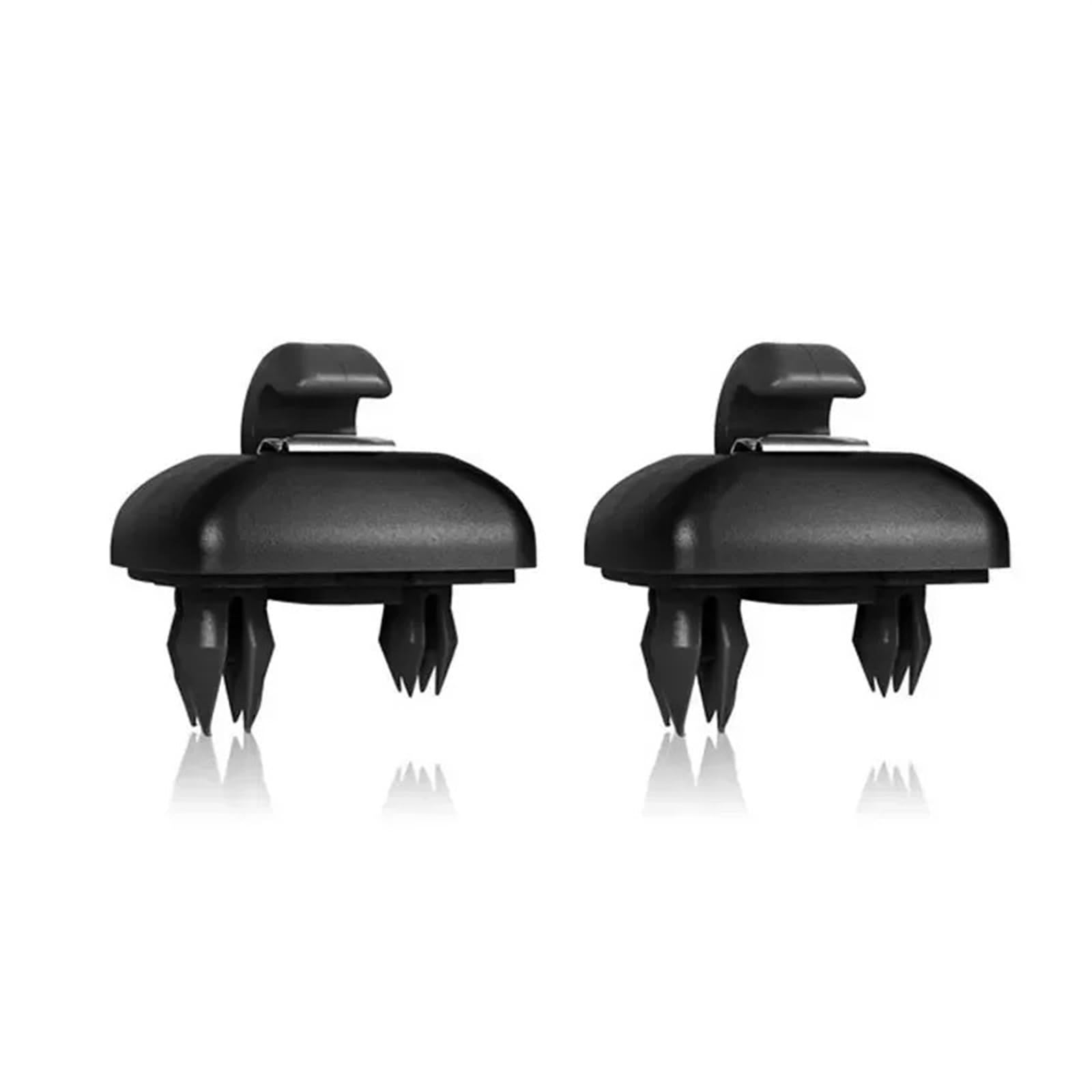 Sonnenblende 2PCS Auto Innen Sonnenblende Kappe Clip Haken Befestigungs Clips Für Q3 Für Q5 S3 S4 S5 Innen Zubehör Auto Sonnenschutz(2pcsBlack) von FIYFIOW