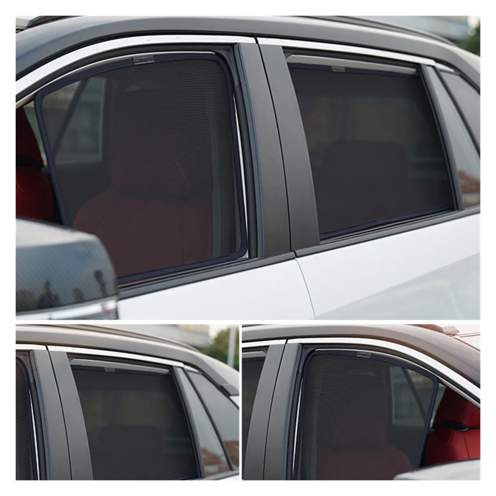 Sonnenblende Auto Für Hyundai Für Tucson Für NX4 2021 2022 2023 Magnetische Auto Sonnenschutz Schild Frontscheibe Rahmen Vorhang Hinten Seite Fenster Sonnenschutz Sonnenschutz Vorhang(6PCS Side Window von FIYFIOW