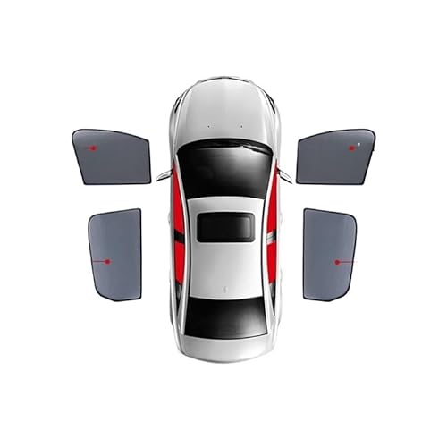 Sonnenblende Auto Für Kia Für NIRO Für DE 2016-2022 Magnetische Auto Sonnenschutz Schild Frontscheibe Vorhang Hinten Seite Baby Sitz Fenster Sonnenschutz Visier Sonnenschutz Vorhang(4PCS Front Rear) von FIYFIOW