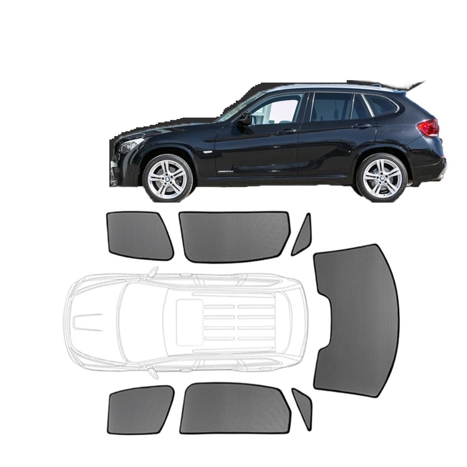 Sonnenblende Auto Für Mazda Für CX-9 TB 2007-2015 CX9 1st Benutzerdefinierte Magnetische Autofenster Sonnenschutz Gen Vorhang Mesh Frontscheibe Rahmen Vorhang Sonnenschutz Vorhang(4PCS FRONT REAR SET) von FIYFIOW