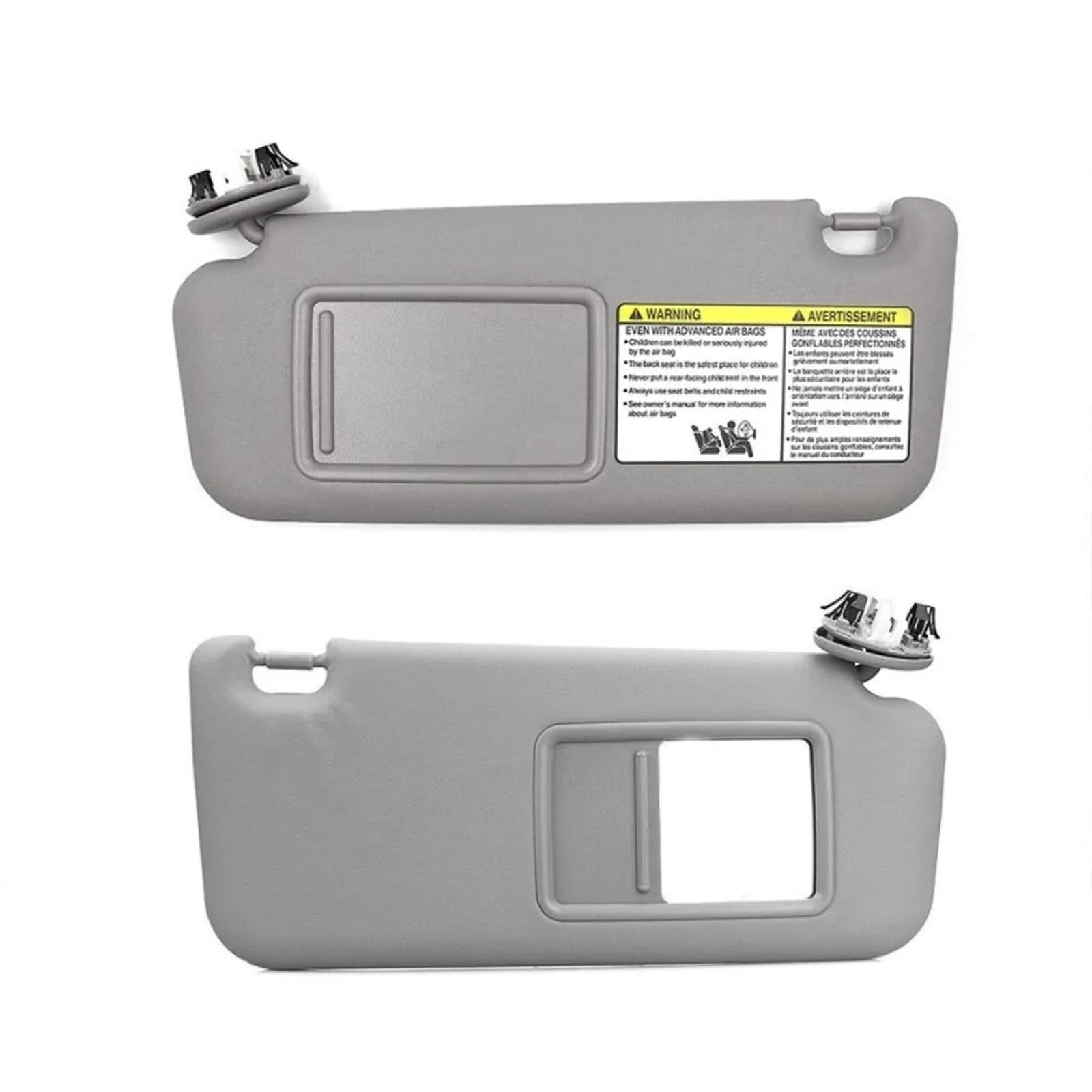 Sonnenblende Grau Beige Sonnenblende Links Rechts Seite Auto Sonnenblende Schatten Fahrerseite Für Toyota Für RAV4 2006 2007 2008 2009 2010 2011 2012 Auto Sonnenschutz(A Pair of Gray) von FIYFIOW