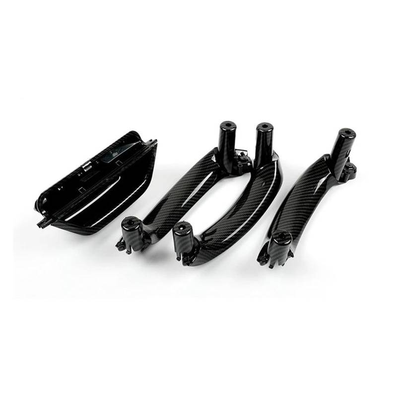 Türgriffe Innentüren 4-teiliges Carbon-Faser-Innentürgriff Links Rechts LHD Innentürverkleidung Griff Pull Trim-Abdeckung Für X3 X4 F25 F26 2010-2017 Türgriff Innen(Kohlefaser) von FIYFIOW