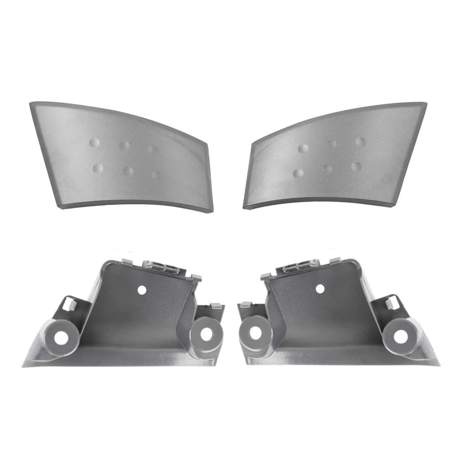 Türgriffe Innentüren Auto Grau Innengriff Abdeckung Tür Schnalle Hand Abdeckung Tür Armlehne Basis Schwarz Für Citroen C1 2005 06 2007 2008 2009 2010 2011 2012 2013 2014 Türgriff Innen(4Piece Gray) von FIYFIOW