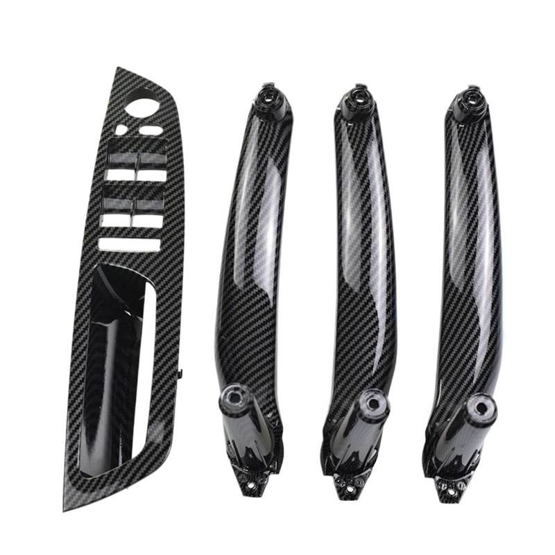 Türgriffe Innentüren Carbon Fiber Armlehne Für E70 E71 E72 X5 X6 2007-2014 Auto Innen Tür Griff Innere Panel Pull Trim Abdeckung Türgriff Innen(LHD-Carbon-4Pcs) von FIYFIOW