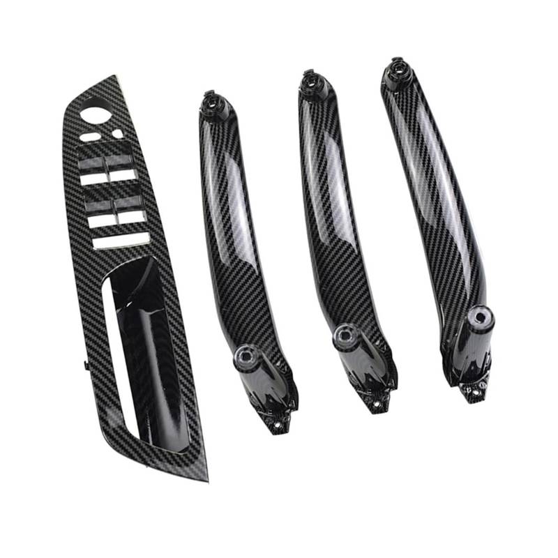 Türgriffe Innentüren Carbon Fiber Armlehne Für E70 E71 E72 X5 X6 2007-2014 Auto Innen Tür Griff Innere Panel Pull Trim Abdeckung Türgriff Innen(RHD-Carbon-4Pcs) von FIYFIOW