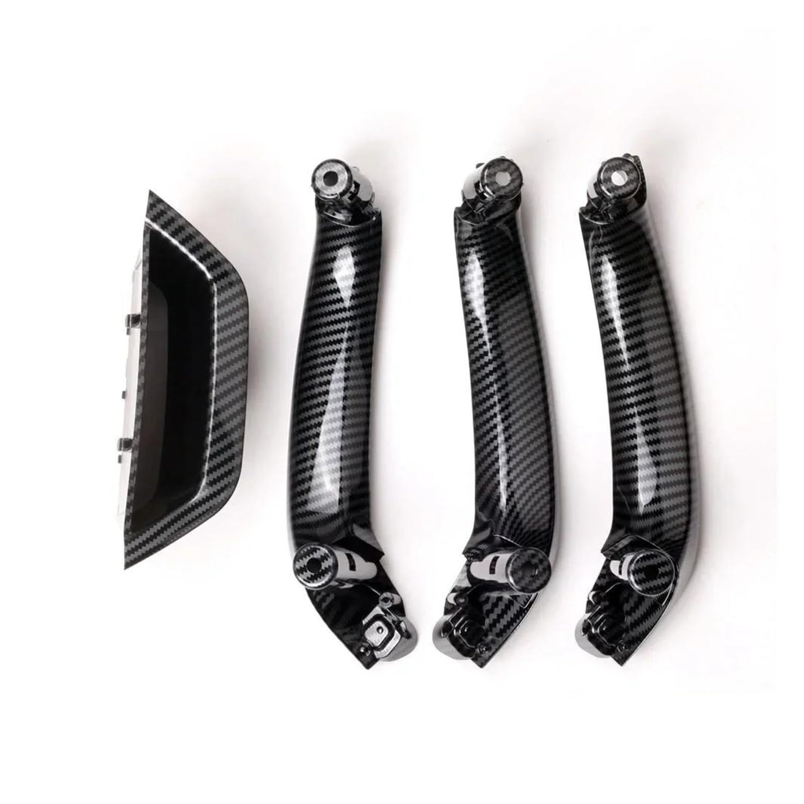 Türgriffe Innentüren Innentür Armlehne Panel Tür Pull Griff Set Für X3 X4 F25 F26 2010-2016 LHD RHD 4 Stück Set Innen Auto Zubehör Türgriff Innen(LHD Carbon Fiber) von FIYFIOW