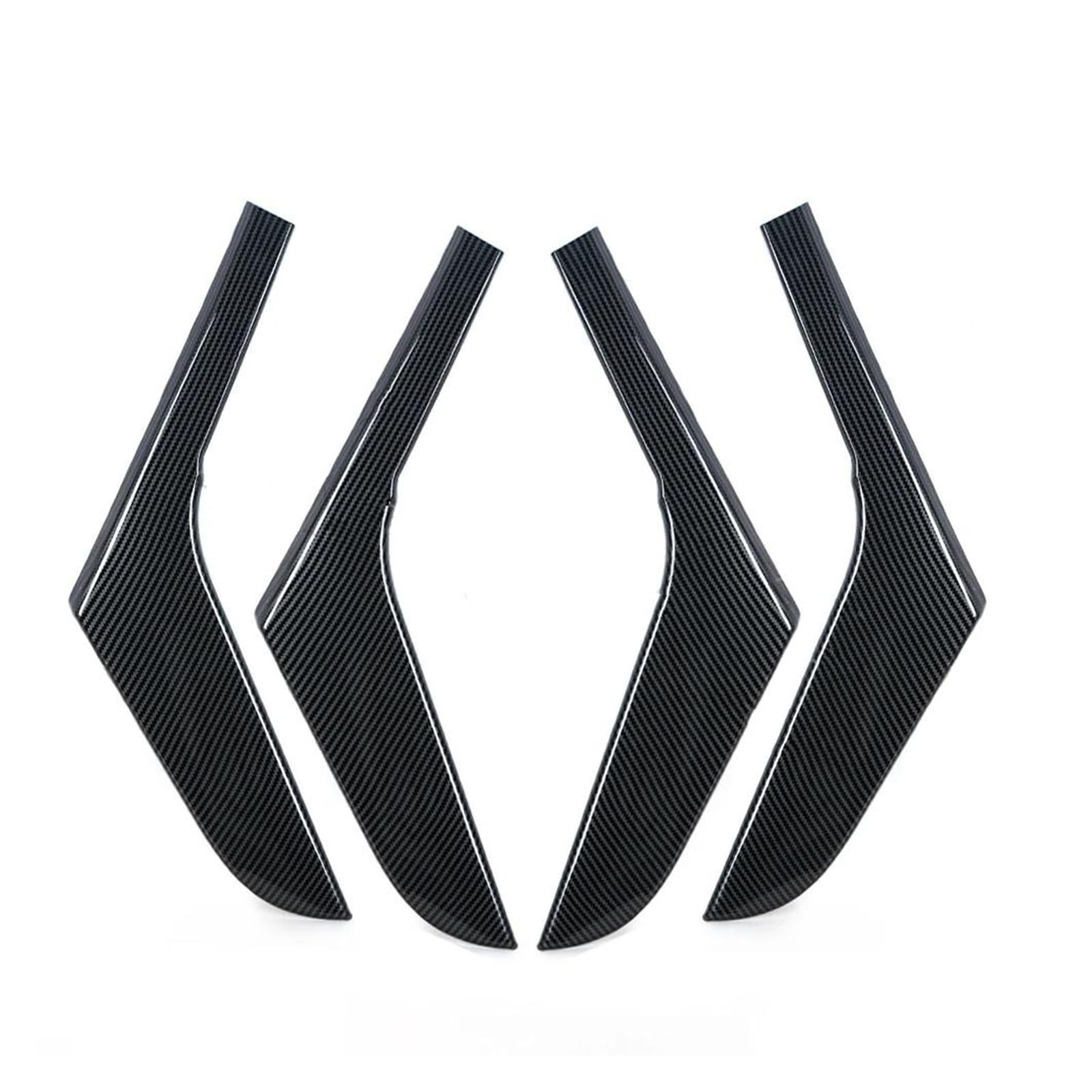 Türgriffe Innentüren Links Rechts Carbon Fiber Innen Tür Panel Pull Streifen Für VW Für Golf 6 Für GTI MK6 2009-2014 Tür Griff Dekorative Streifen Türgriff Innen(A Front x Rear 4pcs) von FIYFIOW