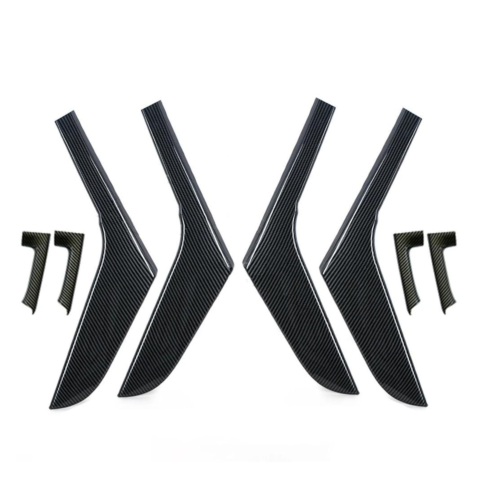 Türgriffe Innentüren Links Rechts Carbon Fiber Innen Tür Panel Pull Streifen Für VW Für Golf 6 Für GTI MK6 2009-2014 Tür Griff Dekorative Streifen Türgriff Innen(A and B 1 Set) von FIYFIOW