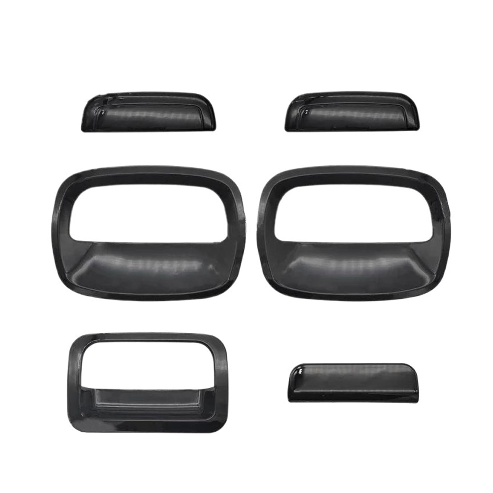 Türgriffe Innentüren Nur Für 3-Türer Für Suzuki Für Jimny JB64 JB74 2018–2024 Türgriffabdeckung Auto-Innentürgriff-Schüsselverkleidung 3 Stück/Set Türgriff Innen(Gloss Black) von FIYFIOW