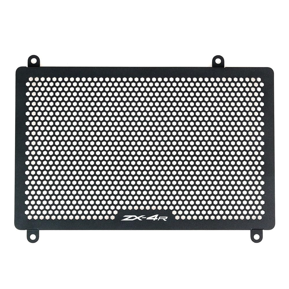 FJHEBIOUB Kühlerabdeckung Motorrad Für KA&WA&SA&KI ZX4R ZX4RR ZX-4R ZX-4 RR ZX-4R SE ZX-25R 2020-2023 Motorrad Kühlergrill Schutzfolie Grill Abdeckung(Black 2) von FJHEBIOUB