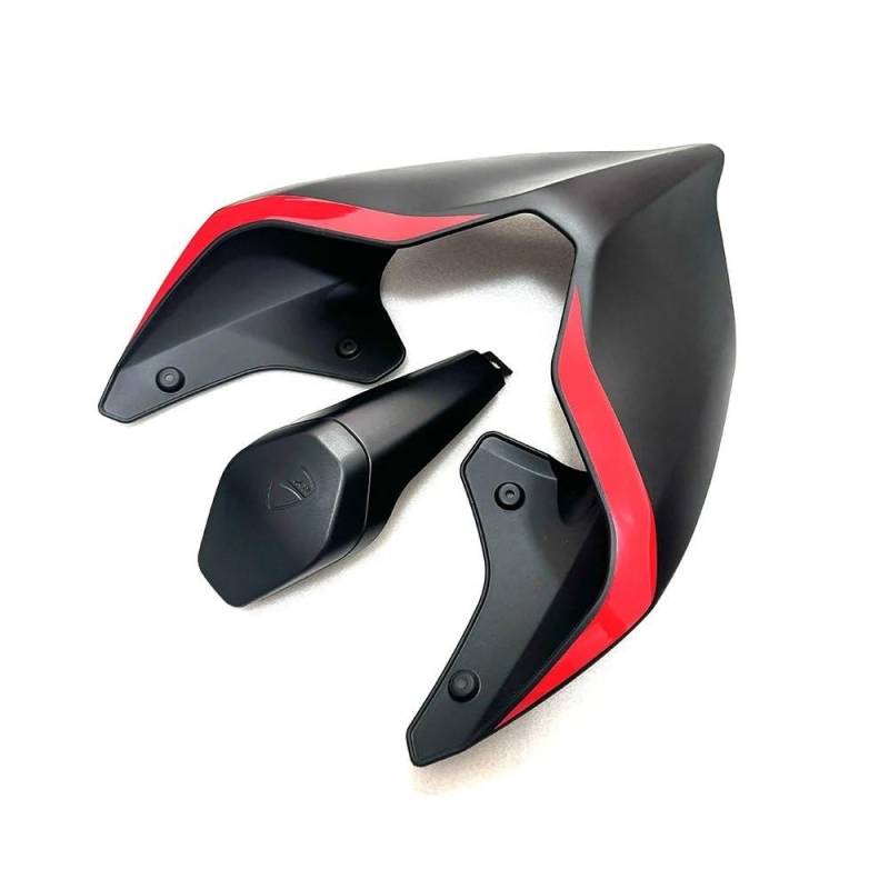 FJHEBIOUB Motorrad Hinten Sozius Solo Verkleidung Für Ducati Panigale V4 V4S V4R V2 & Streetfighter V4 V4S V4R V2 Heckverkleidung Buckel Einzelsitzbezug Motorradzubehör(Matte Black A Set) von FJHEBIOUB