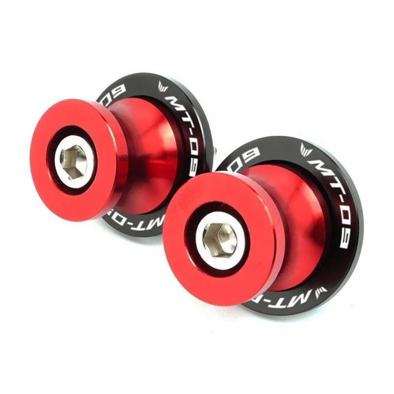 FJHEBIOUB Motorrad Schwinge Sliders Spulen Für MT03 MT09 MT10 MT 03 09 10 Mt03 Mt09 Mt10 Motorradzubehör Schwingenspulen Schieber Ständerschrauben(Red 2) von FJHEBIOUB