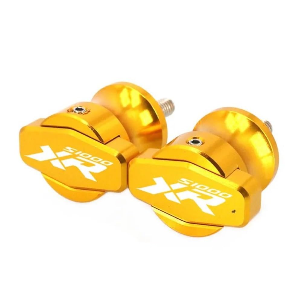 FJHEBIOUB Motorrad Schwinge Sliders Spulen Für S1000XR S1000 XR S 1000XR 2010-2020 Motorrad CNC Rahmen Steht Sliders Schwinge Spulen Schraube(Gold) von FJHEBIOUB