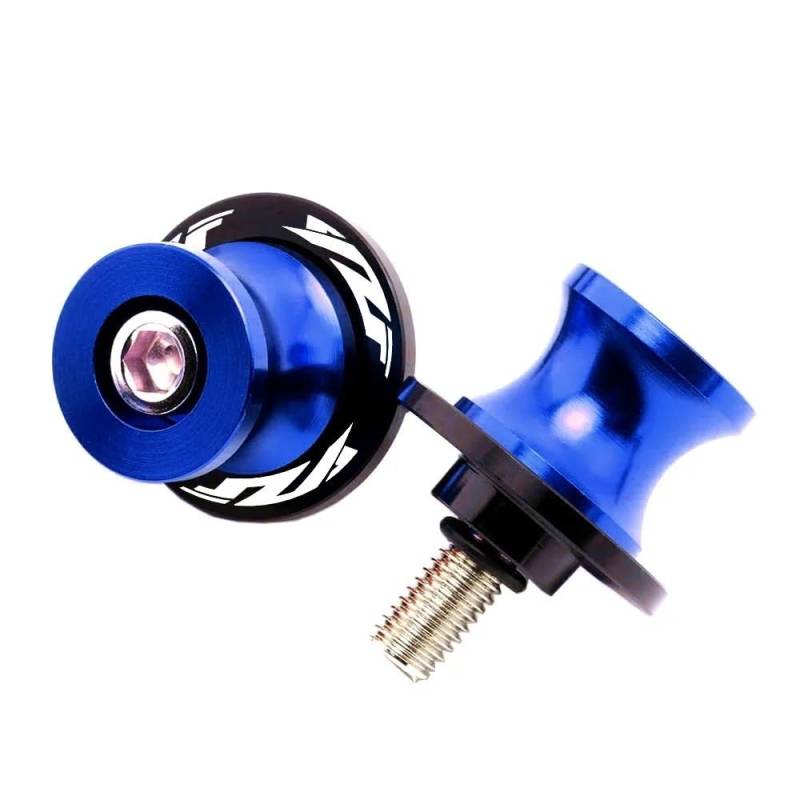 FJHEBIOUB Motorrad Schwinge Sliders Spulen Für YZF R3 R25 R6 R1 YZFR3 YZFR1 YZFR6 2019-2022 Motorrad 6mm Schwinge Spulen Slider Stand Spulen Zubehör(Blue) von FJHEBIOUB