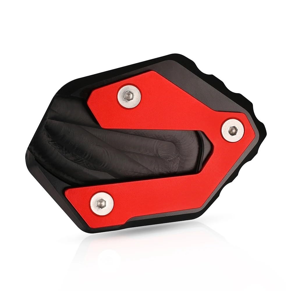 FJHEBIOUB Motorrad Seitenständer Platte Für Y&AMAHA MT 09 MT09 MT-09 FZ-09 FZ09 2013–2024 Seitenständer-Verlängerungsplatten-Pad(RED) von FJHEBIOUB