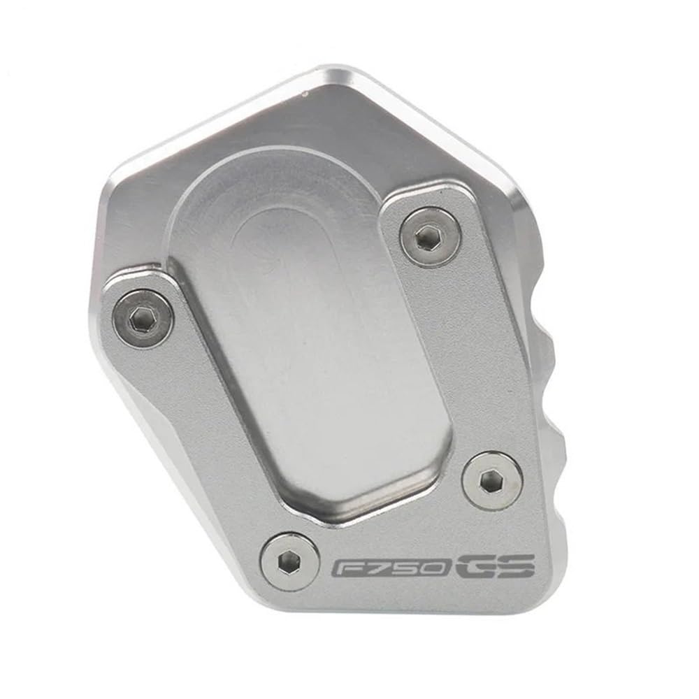 FJHEBIOUB Motorrad-Seitenständerpolster Für B&MW F750GS F750 F850 GS F850GS 2020-2023 Motorrad Kickstand Fuß Seitenständer Verlängerung Pad Stützplatte(Silver-B) von FJHEBIOUB