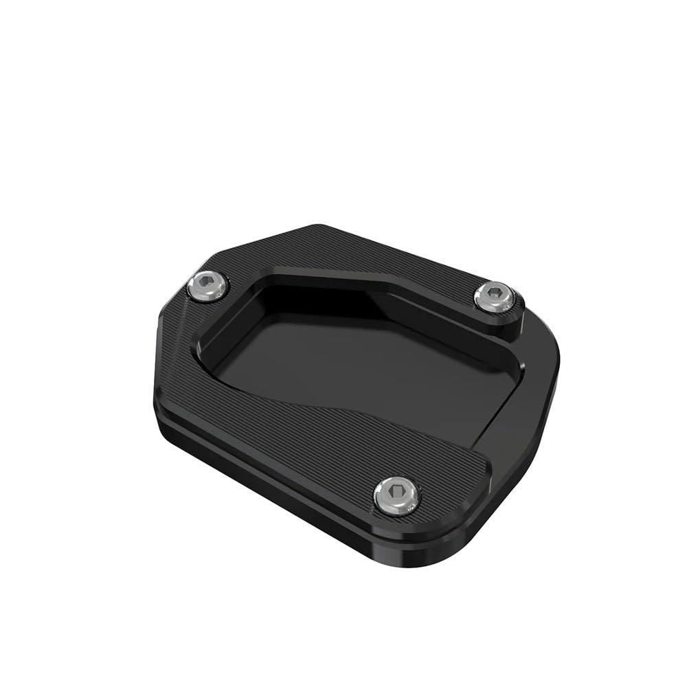 FJHEBIOUB Motorrad-Seitenständerpolster Für Suzuki DR 650 DR650S DR650SE DR650SEM 1996-2023 Motorrad Zubehör Seite Stehen Enlarger Kickstand Platte Pad(Black) von FJHEBIOUB