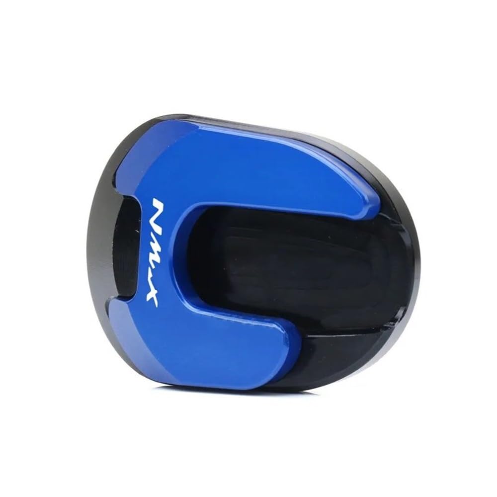 FJHEBIOUB Motorrad-Ständer-Verlängerungsauflage Für Y&AMAHA NMAX Aerox NVX 155 Aerox155 NVX 155 Motorrad Seitenständer Verlängerung Pad Unterstützung Platte(Blue-C) von FJHEBIOUB