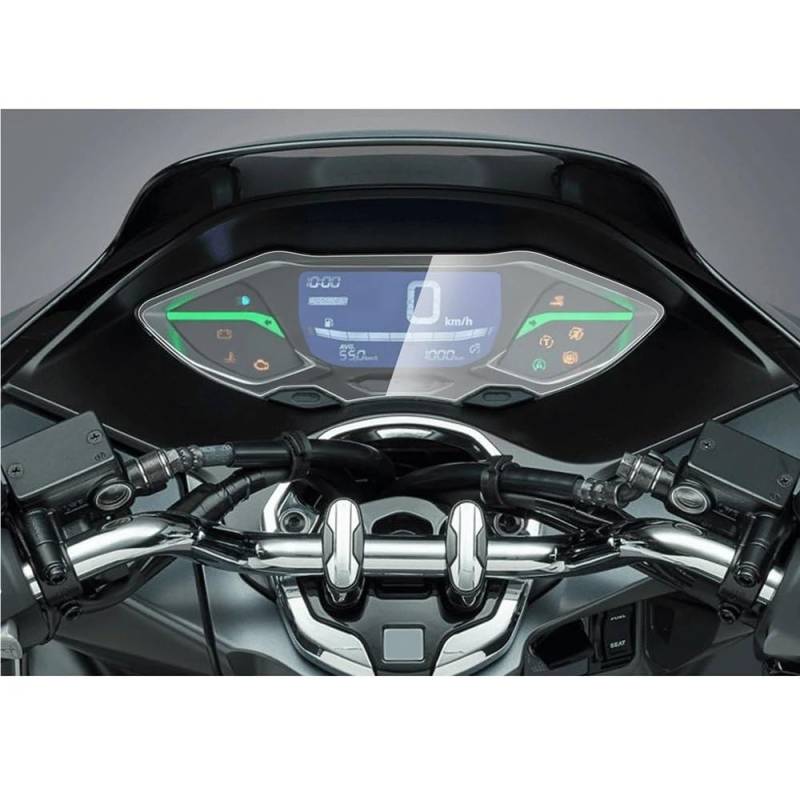 FJHEBIOUB Motorrad Tacho Schutzfolie Für H&ONDA PCX125 PCX150 PCX160 2021-2024 Motorrad Zubehör Instrument Cluster Kratzschutz Displayschutzfolie(2 pcs) von FJHEBIOUB